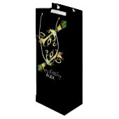 ワイン抱き枕 – シャンパンスプラッシュ – ハッピーバースデー ワインギフトバッグ (裏面アングル)