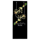 ワイン抱き枕 – シャンパンスプラッシュ – ハッピーバースデー ワインギフトバッグ (正面)