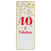 ワイン抱き枕 – マイルストーン金ゴールド ワインギフトバッグ (正面)