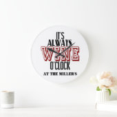 ワイン時のバー時計 ラージ壁時計 (ホーム)