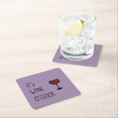 ワイン時計 スクエアペーパーコースター (インサイチュ)