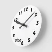 ワイン時計 ラウンド壁時計 (傾斜)