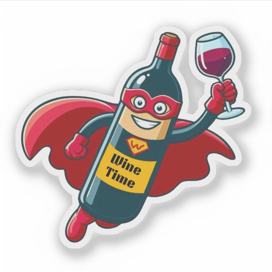 ワイン時間 シール (正面)