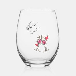 ワイン時間 ステムなしワイングラス