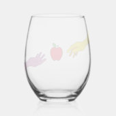 ワイン時間 ステムなしワイングラス (裏面)