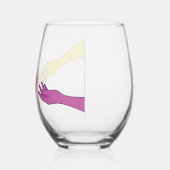 ワイン時間 ステムなしワイングラス (左)