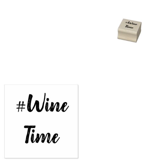 ワイン時間 ラバースタンプ (押印)