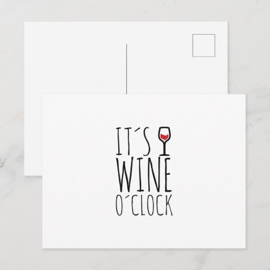 ワイン時 ポストカード (正面/裏面)