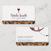 ワイン染色 |コルクストリム |ワイン専門家 名刺 (正面/裏面)