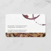 ワイン染色 |コルクストリム |ワイン専門家 名刺 (裏面)