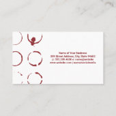 ワイン染色 |テクスチャの背景 名刺 (裏面)