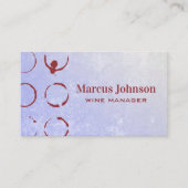 ワイン染色 |テクスチャの背景 名刺 (正面)