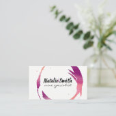 ワイン染色 | ブドウ畑 名刺 (スタンド正面)