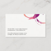 ワイン染色 | ブドウ畑 名刺 (裏面)