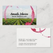 ワイン染色 | ブドウ畑 名刺 (正面/裏面)