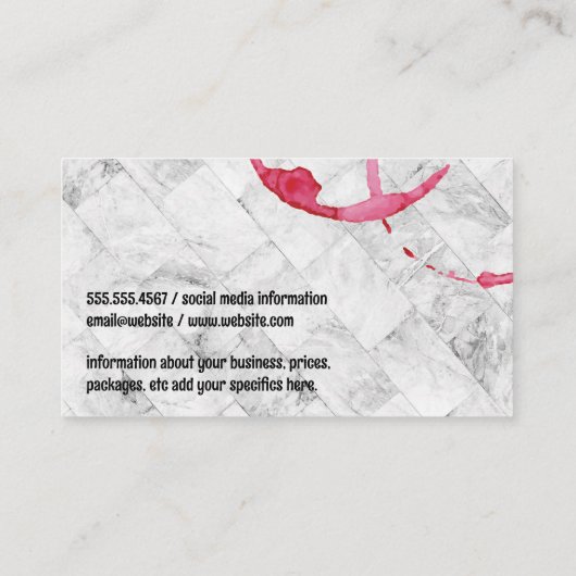 ワイン染色 |ワイナリーロゴ 名刺 (裏面)