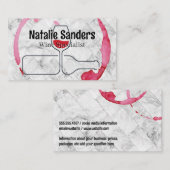 ワイン染色 |ワイナリーロゴ 名刺 (正面/裏面)