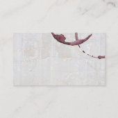 ワイン染色 | ワインボトル | 大理石 名刺 (裏面)