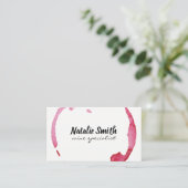 ワイン染色 名刺 (スタンド正面)