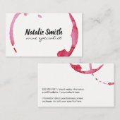 ワイン染色 名刺 (正面/裏面)