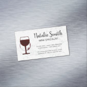 ワイン染色 |大理石ワイナリー マグネット名刺 (インサイチュ)