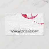 ワイン染色 |大理石応援眼鏡 名刺 (裏面)