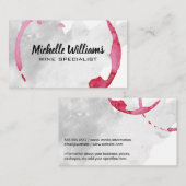 ワイン染色 | 水彩画 名刺 (正面/裏面)