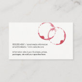 ワイン染色 |水彩 |応援 名刺 (裏面)