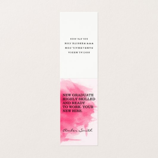 ワイン染色 |水彩 |応援 名刺 (外部フラット)