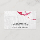 ワイン染色 |金ゴールドワインガラスロゴ 名刺 (裏面)