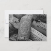 ワイン栓の結婚式招待状 招待状 (裏面)