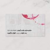 ワイン樽と染色 |大理石 名刺 (裏面)