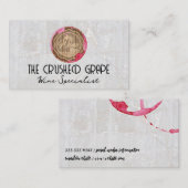 ワイン樽と染色 |大理石 名刺 (正面/裏面)