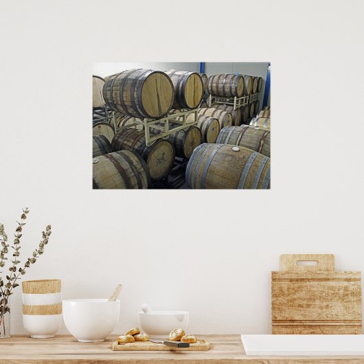 ワイン樽のポスター! ポスター (キッチン)