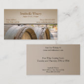 ワイン樽ワイナリー名刺 名刺 (正面/裏面)