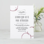 ワイン汚れワイナリー ヴィネヤード 結婚式招待状 招待状 (スタンド正面)