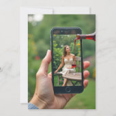 ワイン注ぎ50thバースデーパーティー 招待状 (正面)