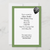 ワイン注ぎ50thバースデーパーティー 招待状 (裏面)