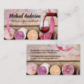 ワイン注ぎ | コルクス | ワイナリー 名刺 (正面/裏面)