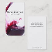 ワイン注ぎ |スプラッシュ 名刺 (正面/裏面)