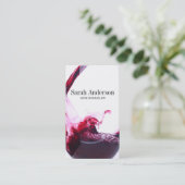 ワイン注ぎ |スプラッシュ 名刺 (スタンド正面)