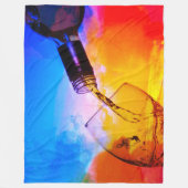 ワイン注ぎ フリースブランケット (正面)