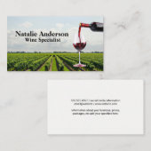 ワイン注ぎ | ワイナリーヴィネヤードエステート 名刺 (正面/裏面)