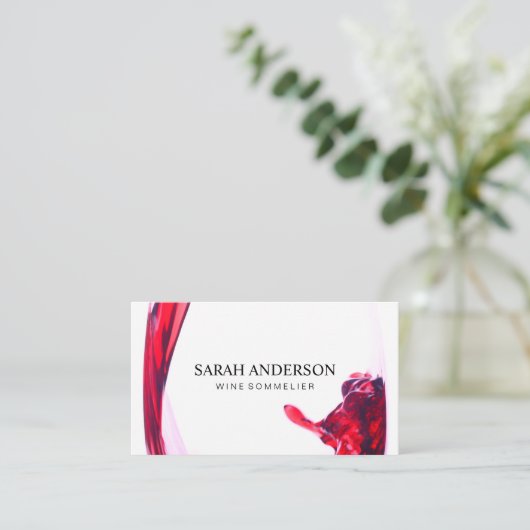 ワイン注ぎ 名刺 (スタンド正面)