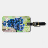 ワイン用ブドウつる植物及びブドウ栽培ギフト ラゲッジタグ (正面横)