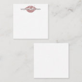 ワイン着色リップ書道台本 ノートカード (正面/裏面)