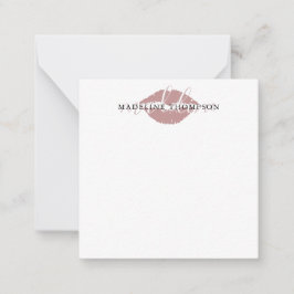 ワイン着色リップ書道台本 ノートカード