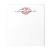 ワイン着色リップ書道台本 ノートパッド (正面)