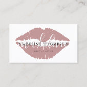 ワイン着色リップ書道台本 名刺 (正面)