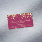 ワイン磁気名刺の金箔紙吹雪 マグネット名刺 (インサイチュ)